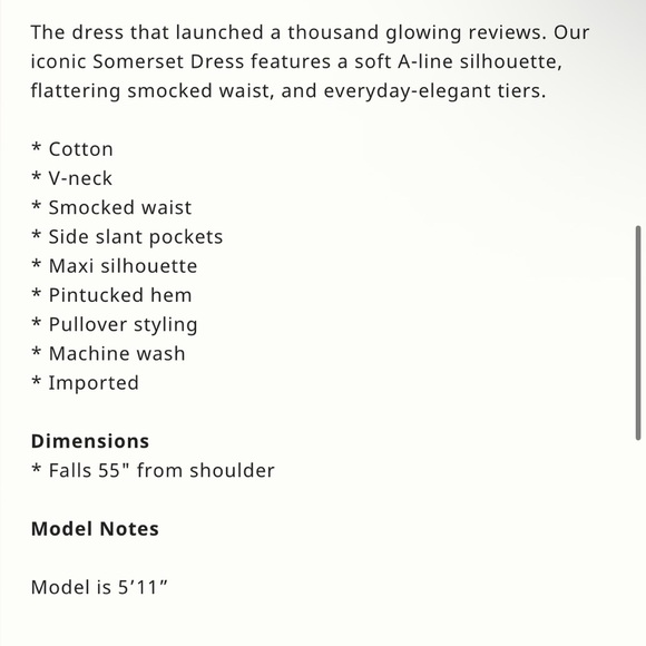 Anthropologie The Somerset Maxi Dress Size Small NWT - Picture 6 of 15